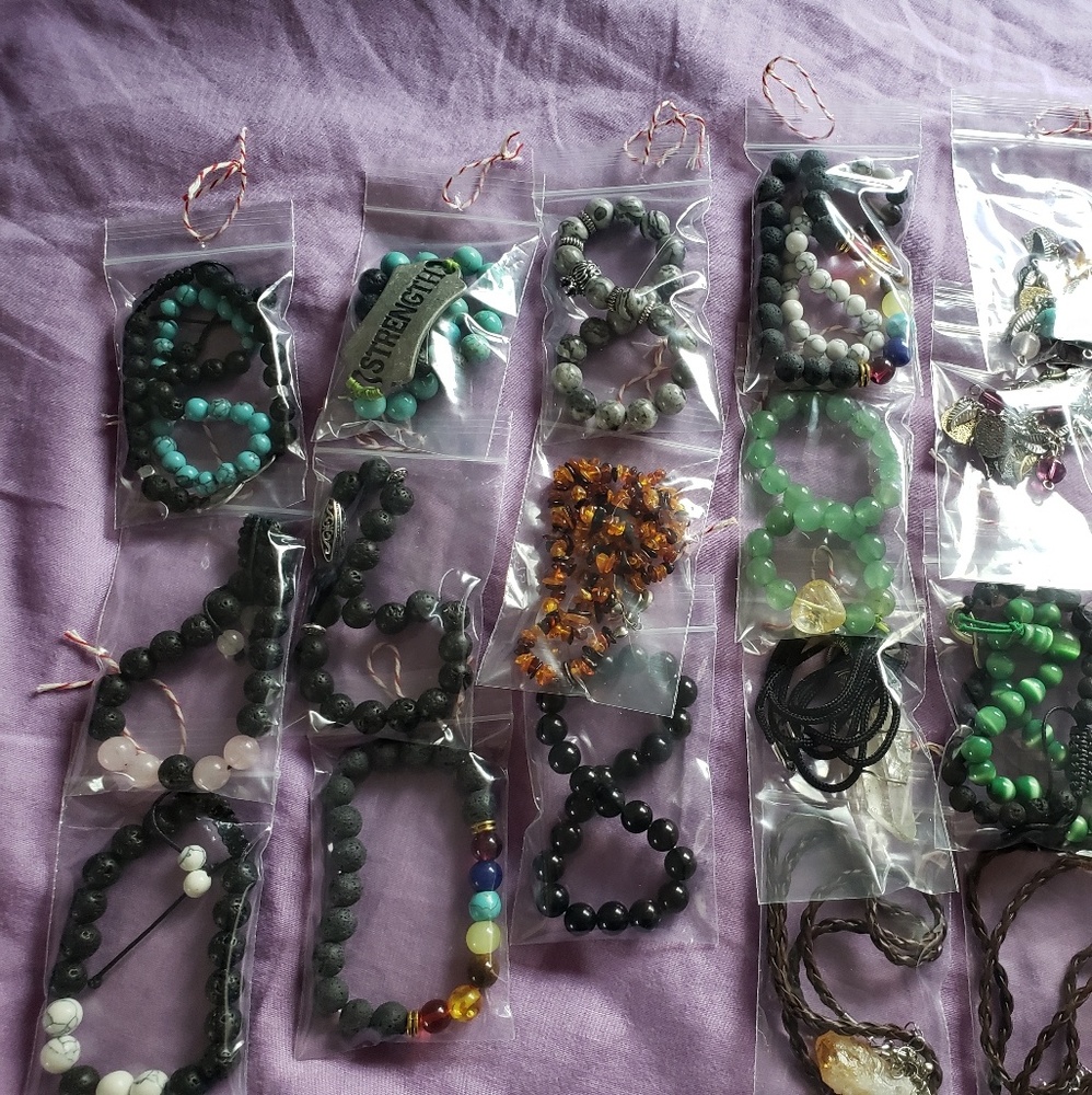 mens bracelets  and necklaces  and amber